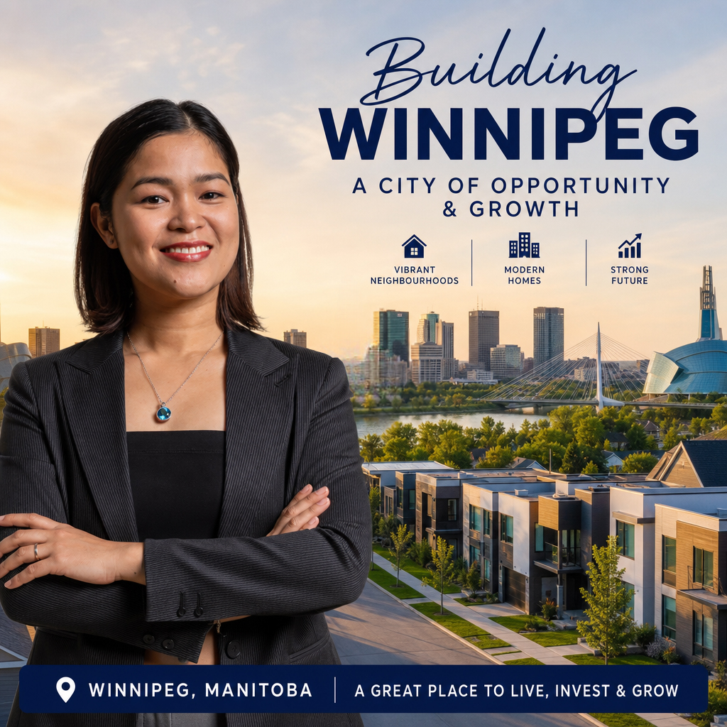 Building Winnipeg real estate opportunities with a modern city skyline and Winnipeg housing market growth